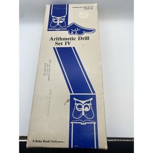 Vintage Abeka Arithmetic Drill Set IV 1983 Complete Card Set Grade 6